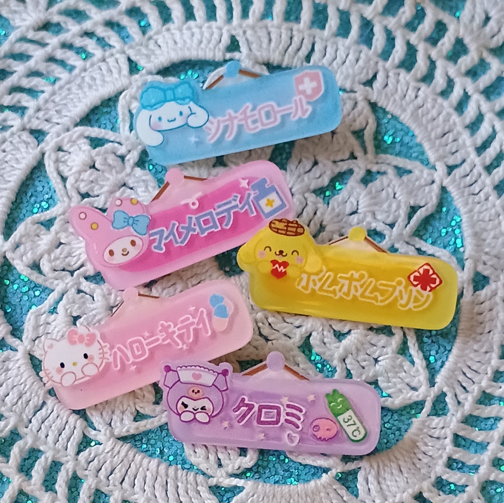 Hello kitty hair clips